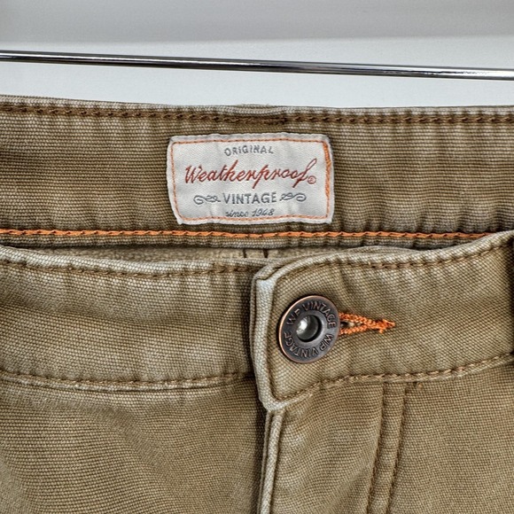 Weatherproof Vintage Pants Mens 34x30 Regular Fit Fleece Lined Stretch Warm - Picture 5 of 11